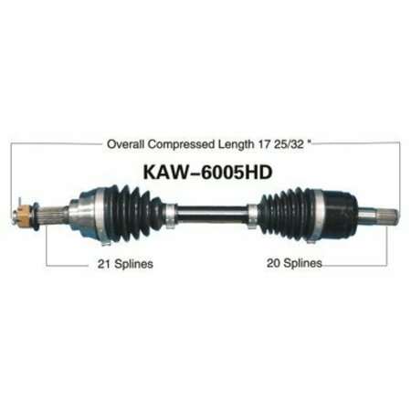 WIDE OPEN Heavy Duty CV Axle for KAW HD FRONT RIGHT KVF360 PRAIRIE 4X 03-12 KAW-6005HD